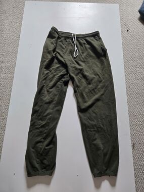 Men's Olive Green Drawstring Joggers